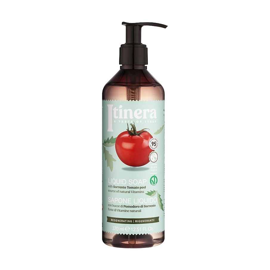 Рідке мило для рук Itinera Sorrento Tomato Peels Liquid Soap з томатами, 370 мл